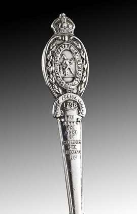 Silver Duke of Cambridge Own Middlesex Regiment Spoon - Die Hards
